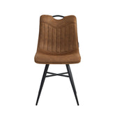 Verty Dining Chair - Cognac Microfiber